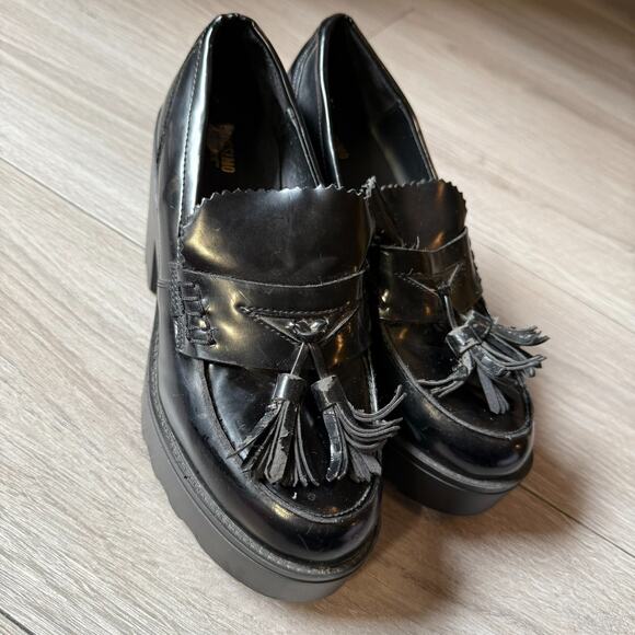 Mossimo Supply Co. Reagan Platform Chunky Tassel Loafers Size 9 Y2K 90s - Picture 1 of 16